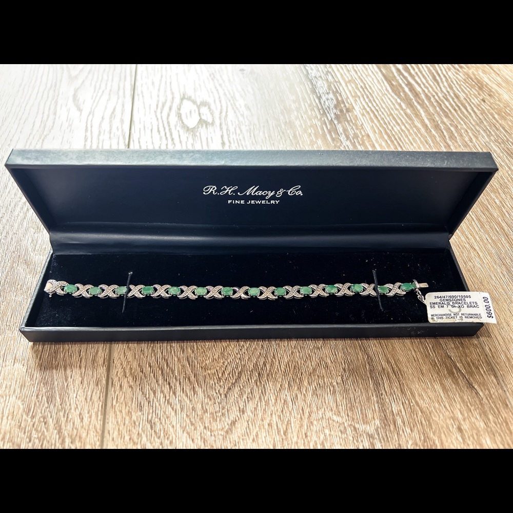 Macy Authentic emerald bracelet